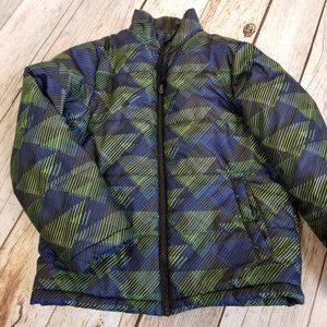 Swiss Tech Boys Size Medium 8 Jacket Blue Green Black